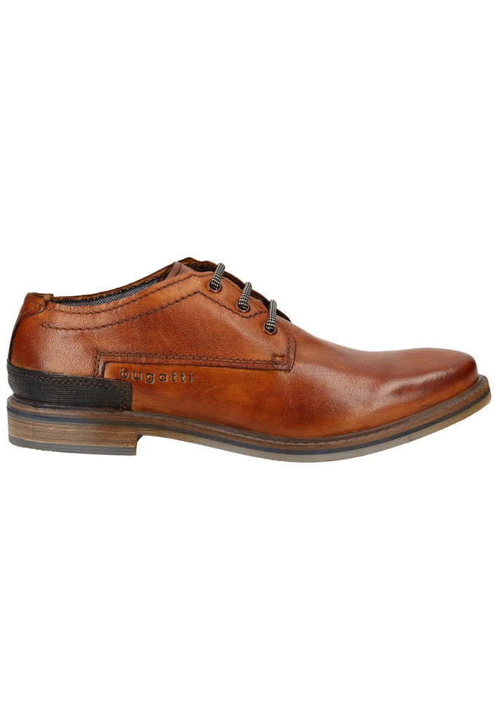 Bugatti Businessschuhe Glattleder Cognac