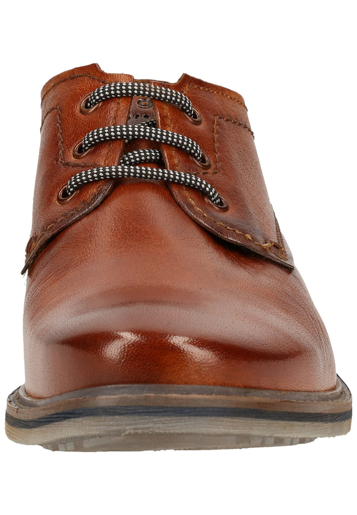 Bugatti Businessschuhe Glattleder Cognac