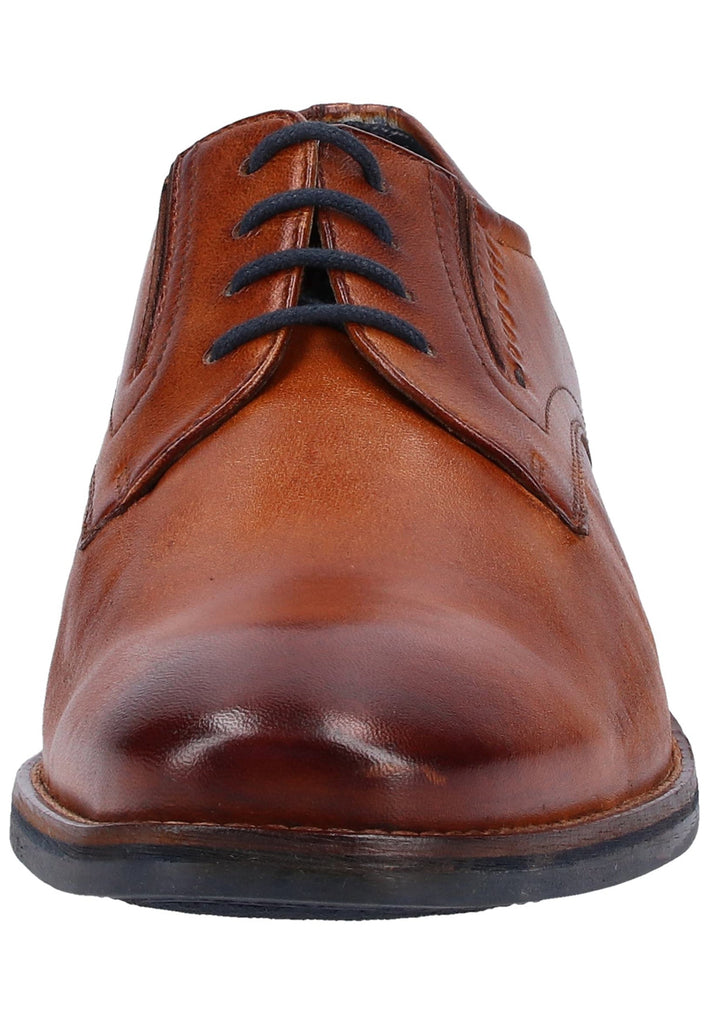 Bugatti Businessschuhe Glattleder Cognac