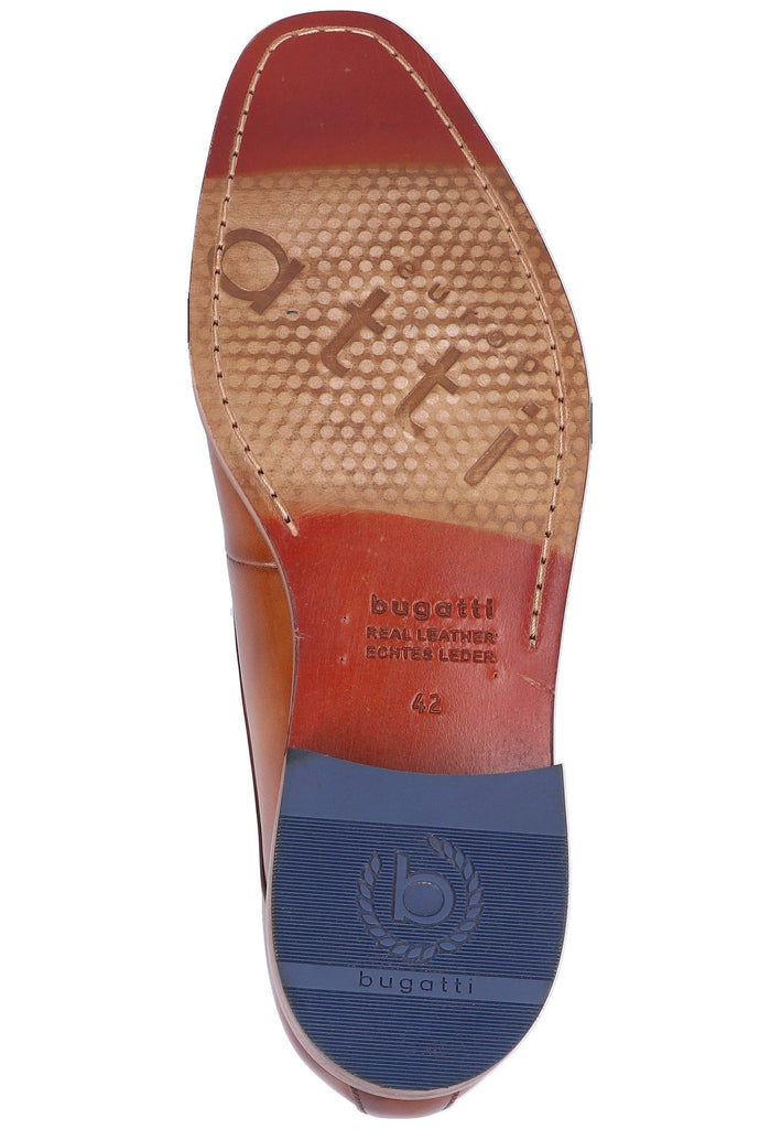 Bugatti Businessschuhe Glattleder Cognac