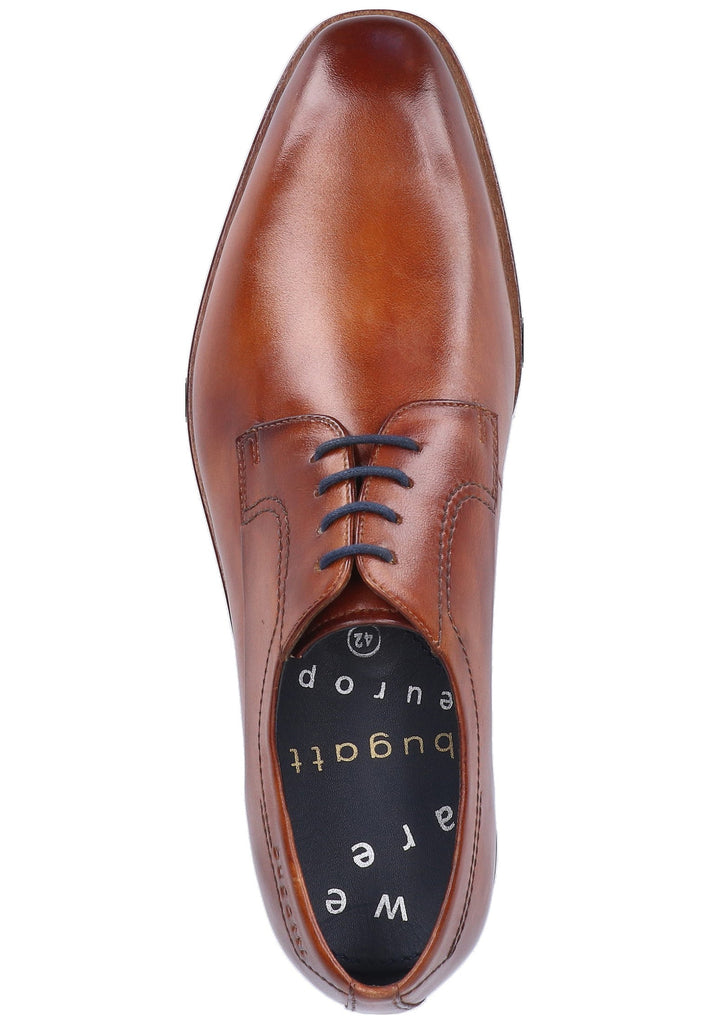 Bugatti Businessschuhe Glattleder Cognac