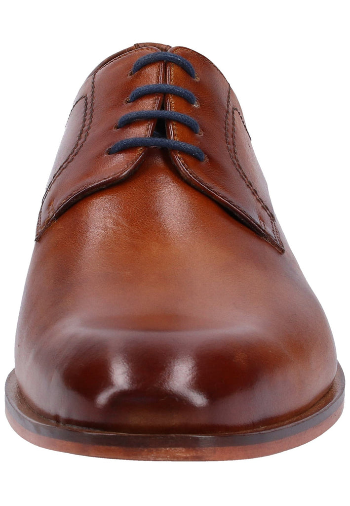Bugatti Businessschuhe Glattleder Cognac