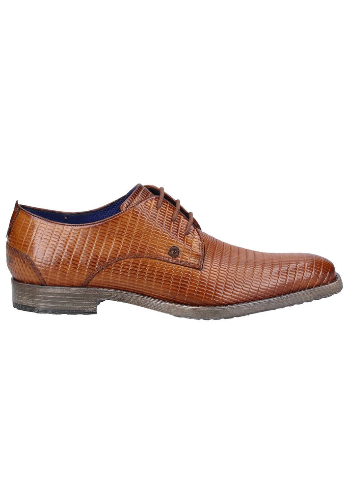 Bugatti Businessschuhe Glattleder Cognac