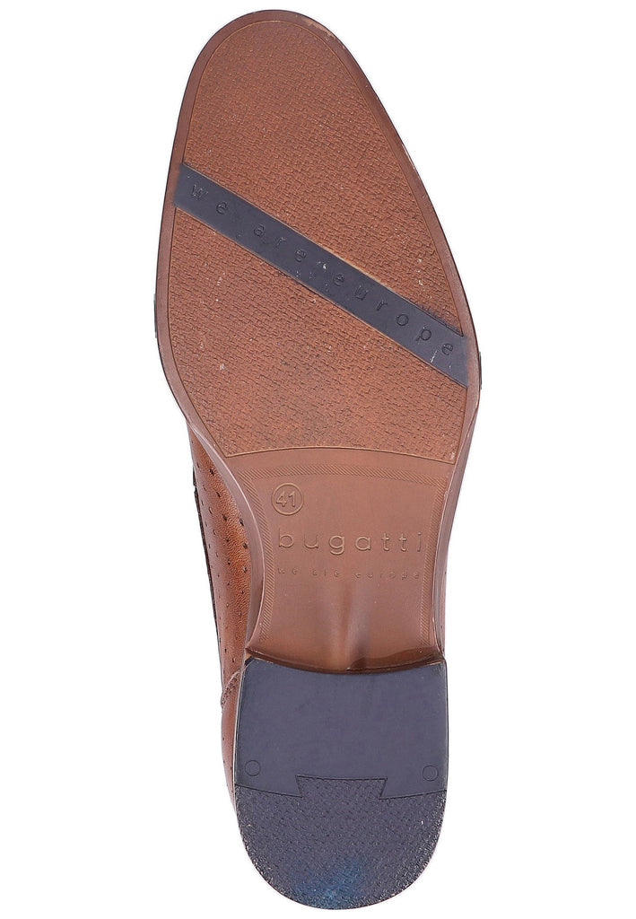 Bugatti Businessschuhe Glattleder Cognac