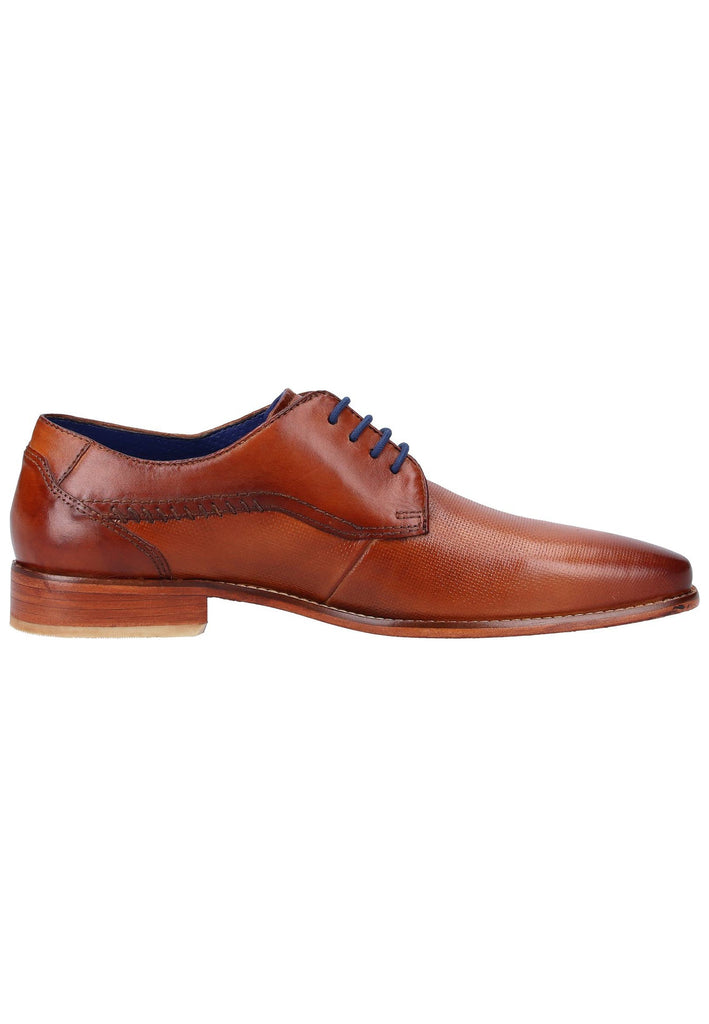 Bugatti Businessschuhe Glattleder Cognac