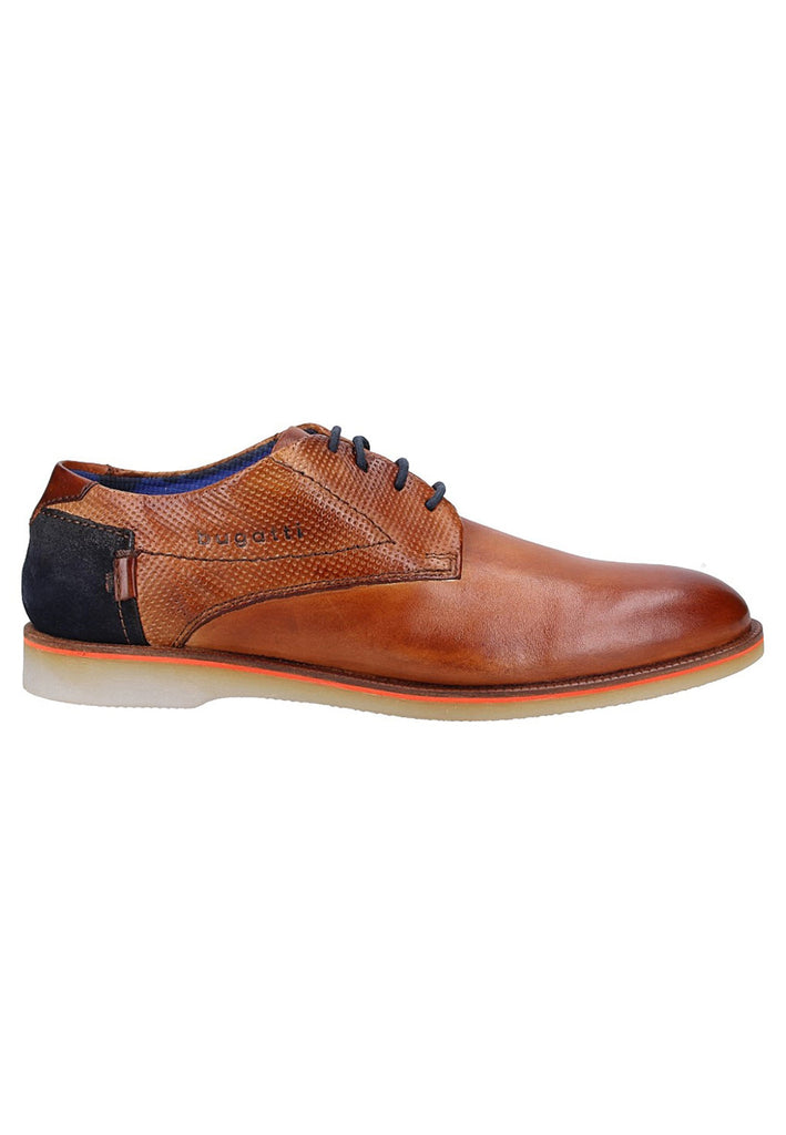 Bugatti Businessschuhe Glattleder Cognac