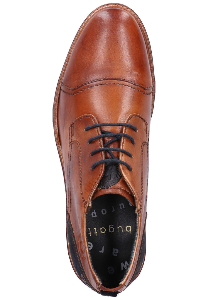 Bugatti Businessschuhe Glattleder Cognac