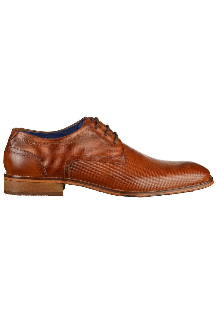 BUGATTI Businessschuhe Glattleder Cognac