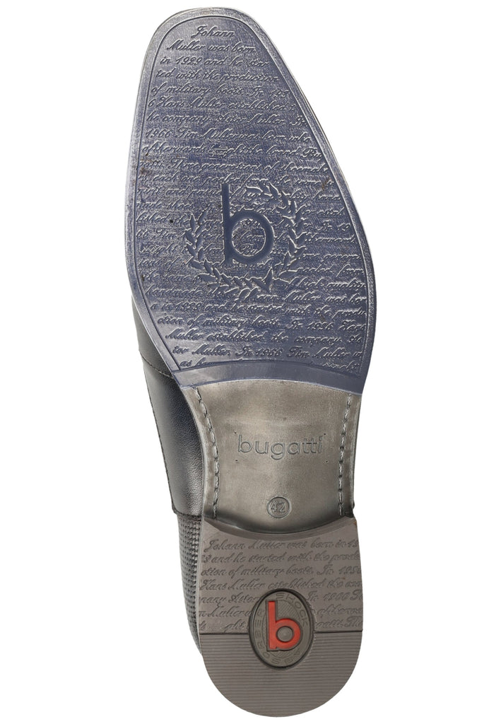 Bugatti Businessschuhe Glattleder Dunkelblau
