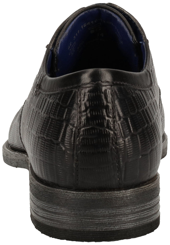 Bugatti Businessschuhe Glattleder Dunkelgrau