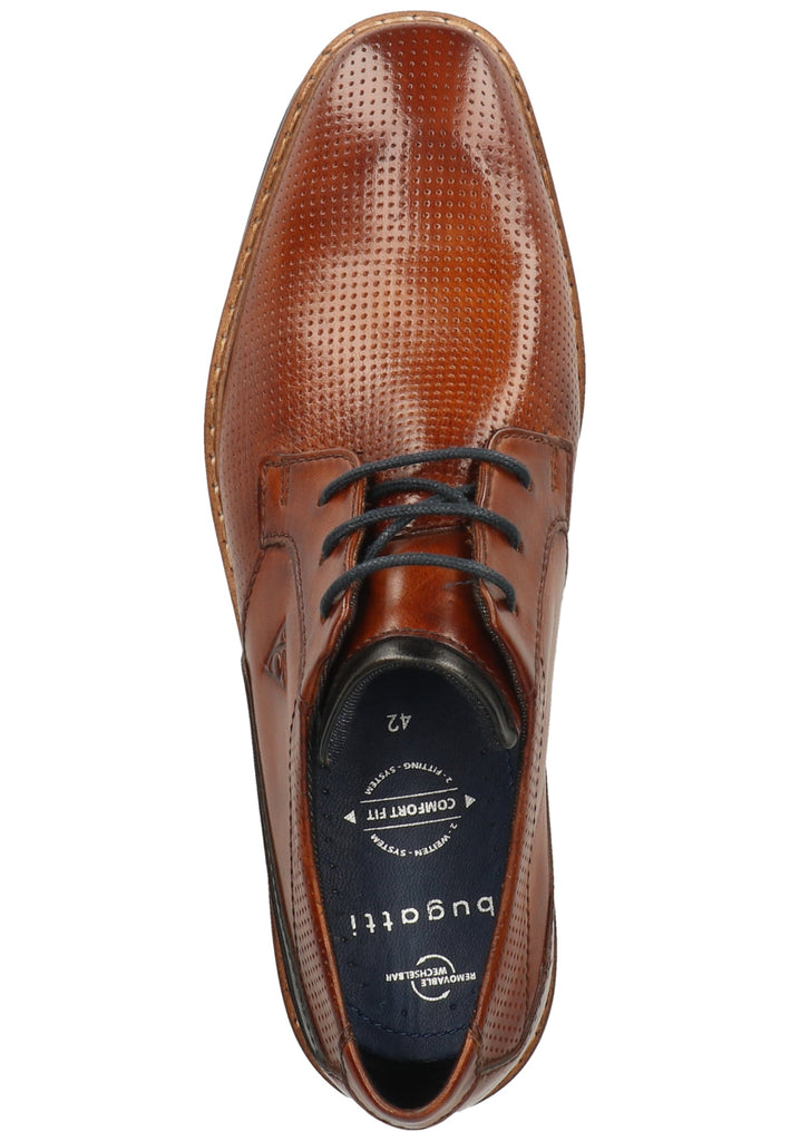 Bugatti Businessschuhe Glattleder Mittelbraun