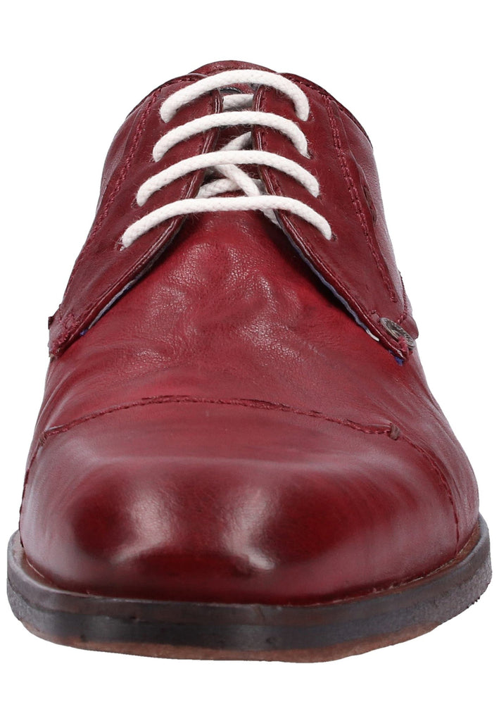 Bugatti Businessschuhe Glattleder Rot