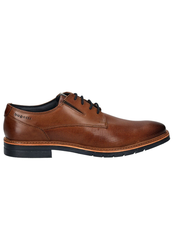 Bugatti Businessschuhe Leder Cognac