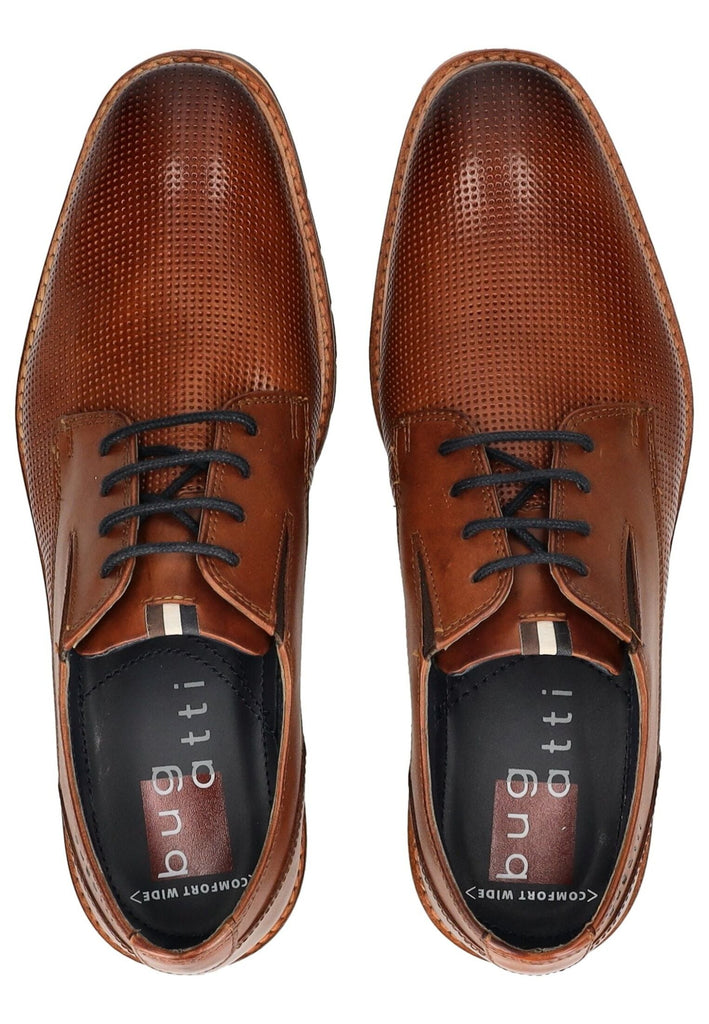 Bugatti Businessschuhe Leder Cognac