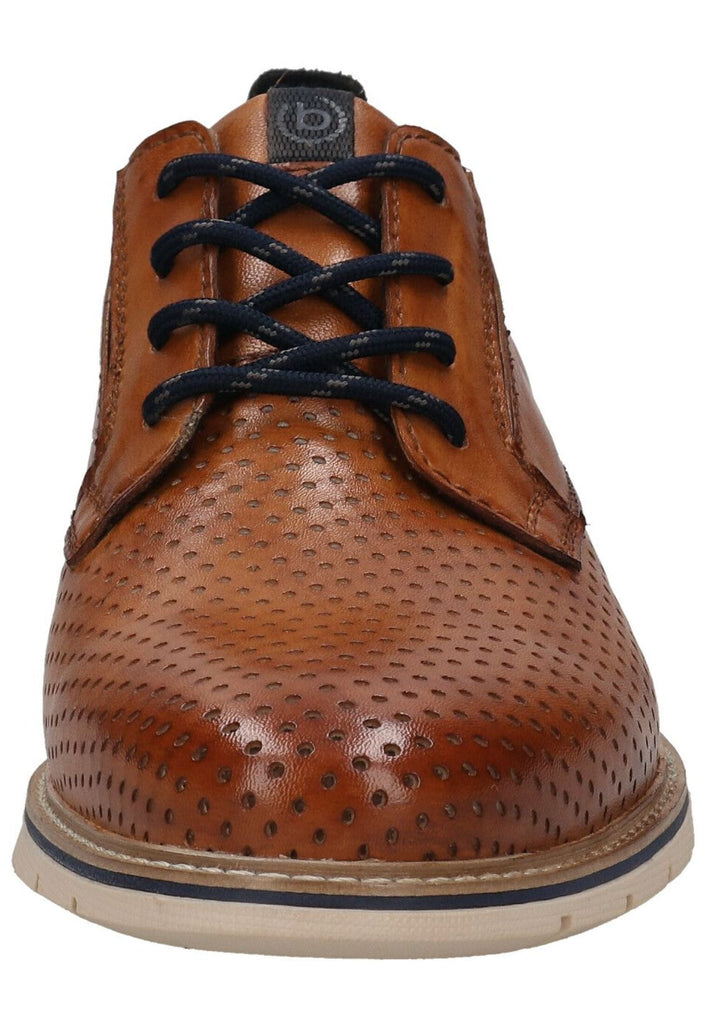 Bugatti Businessschuhe Leder Cognac