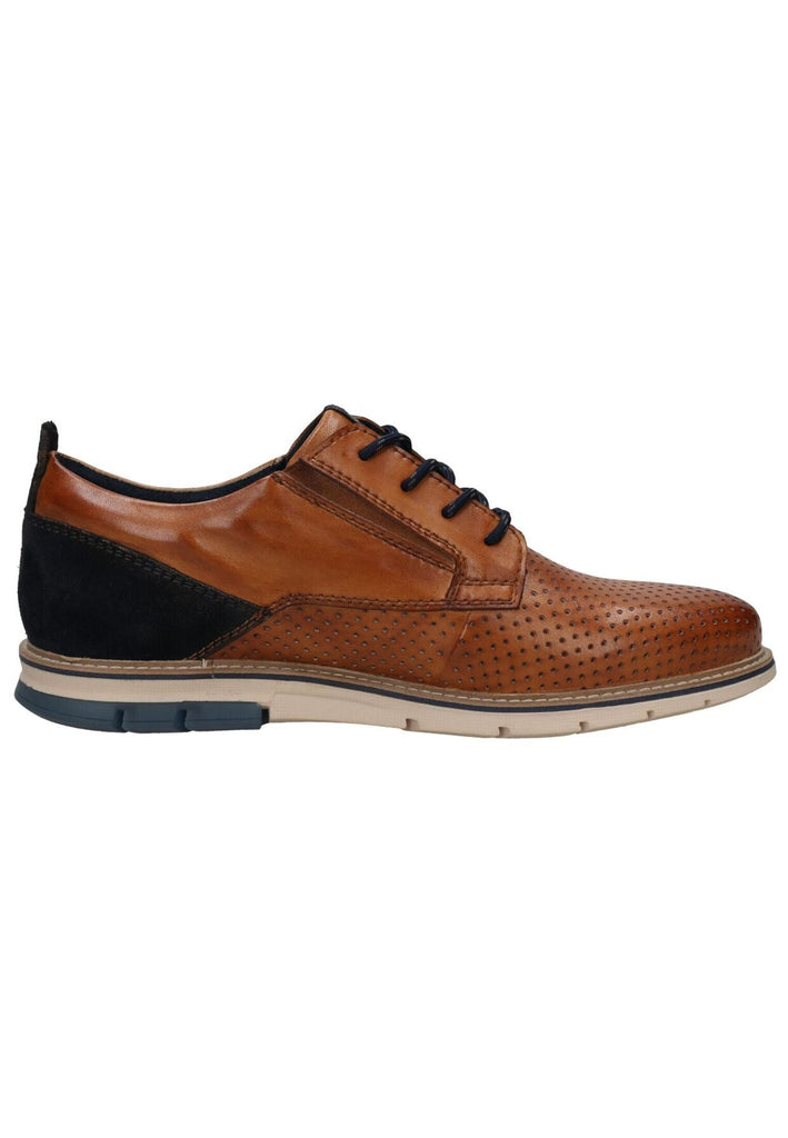 Bugatti Businessschuhe Leder Cognac