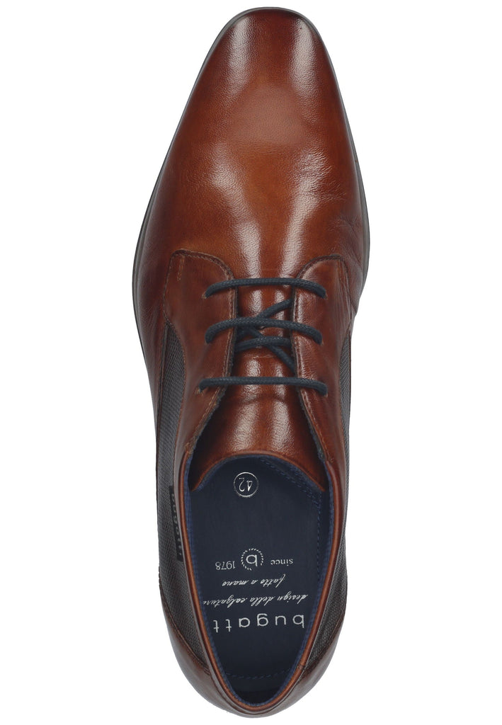 Bugatti Businessschuhe Leder Cognac