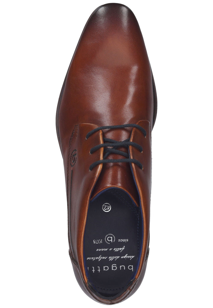 Bugatti Businessschuhe Leder Cognac