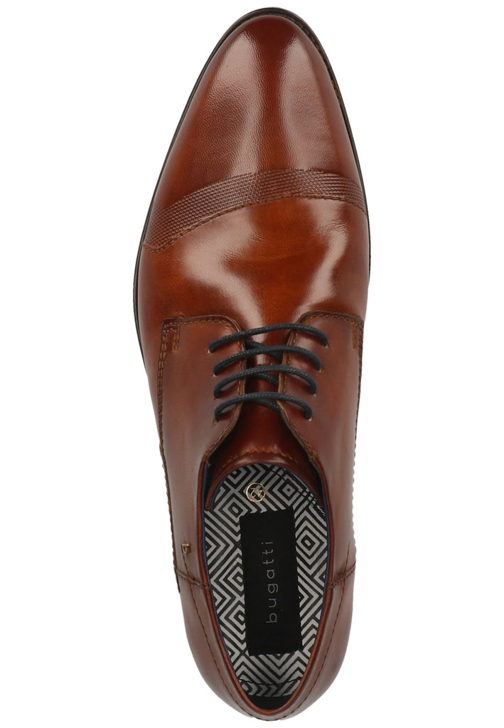 Bugatti Businessschuhe Leder Cognac