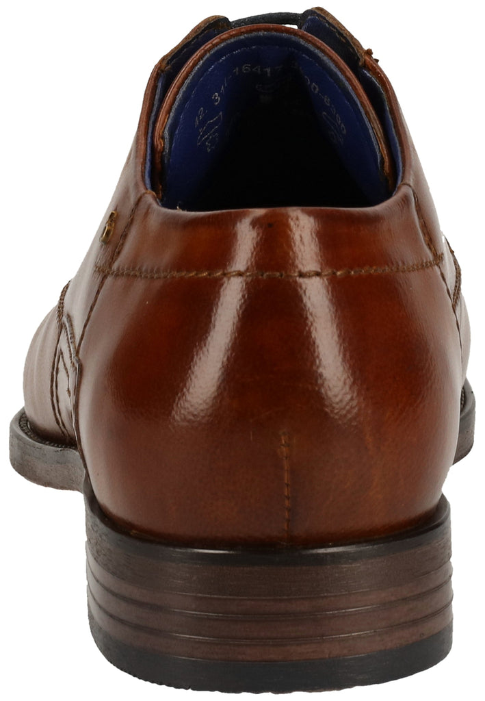 Bugatti Businessschuhe Leder Cognac