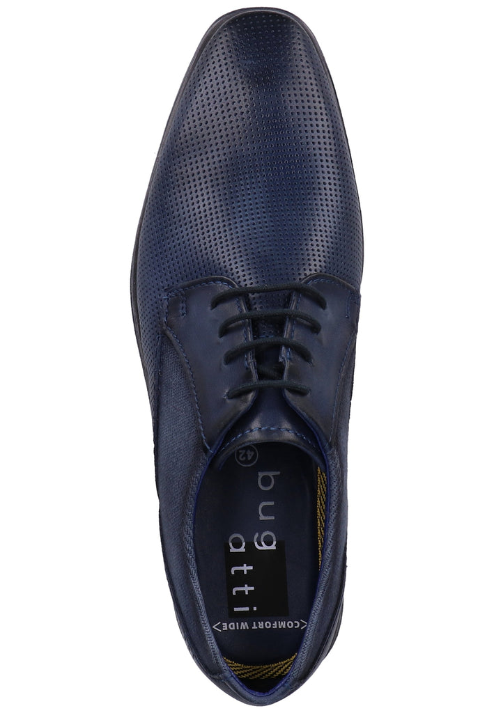 Bugatti Businessschuhe Leder Dunkelblau