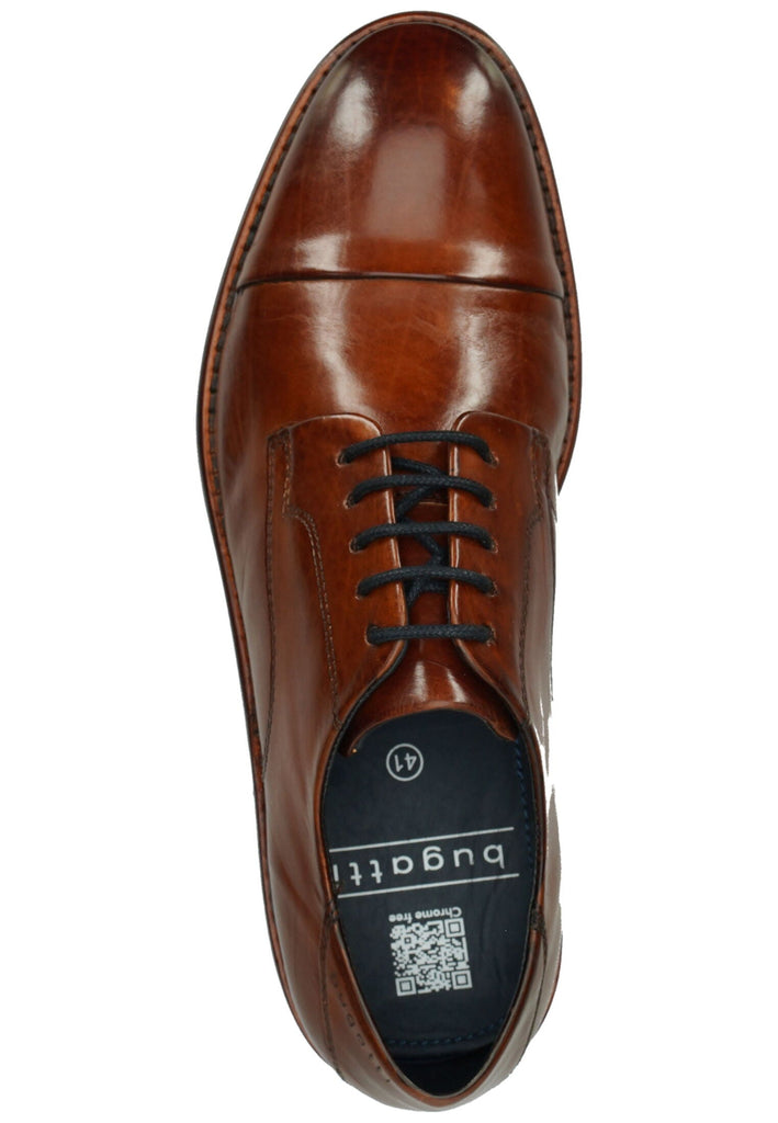 Bugatti Businessschuhe Nappaleder Cognac