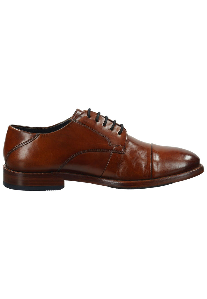 Bugatti Businessschuhe Nappaleder Cognac