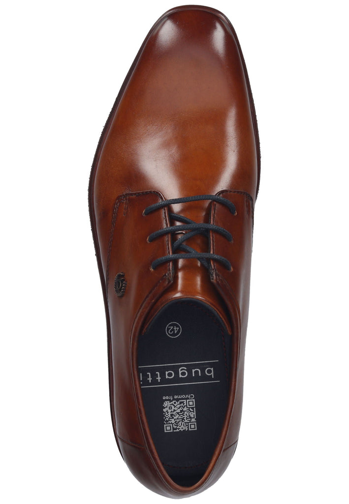 Bugatti Businessschuhe Nappaleder Cognac