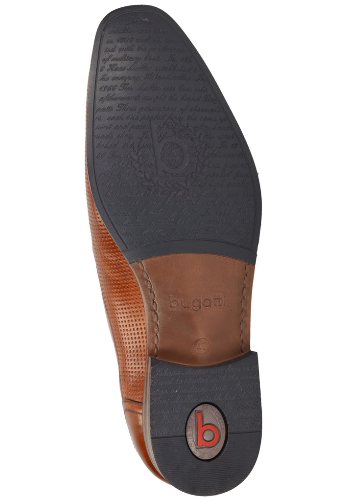 Bugatti Businessschuhe Nappaleder Cognac