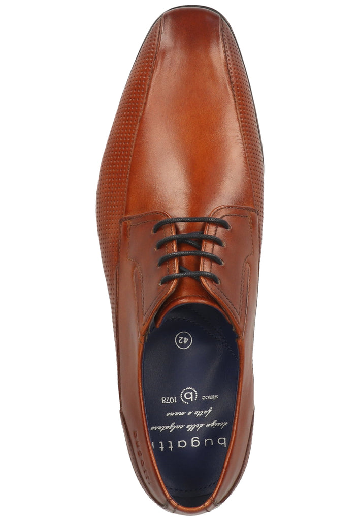 Bugatti Businessschuhe Nappaleder Cognac
