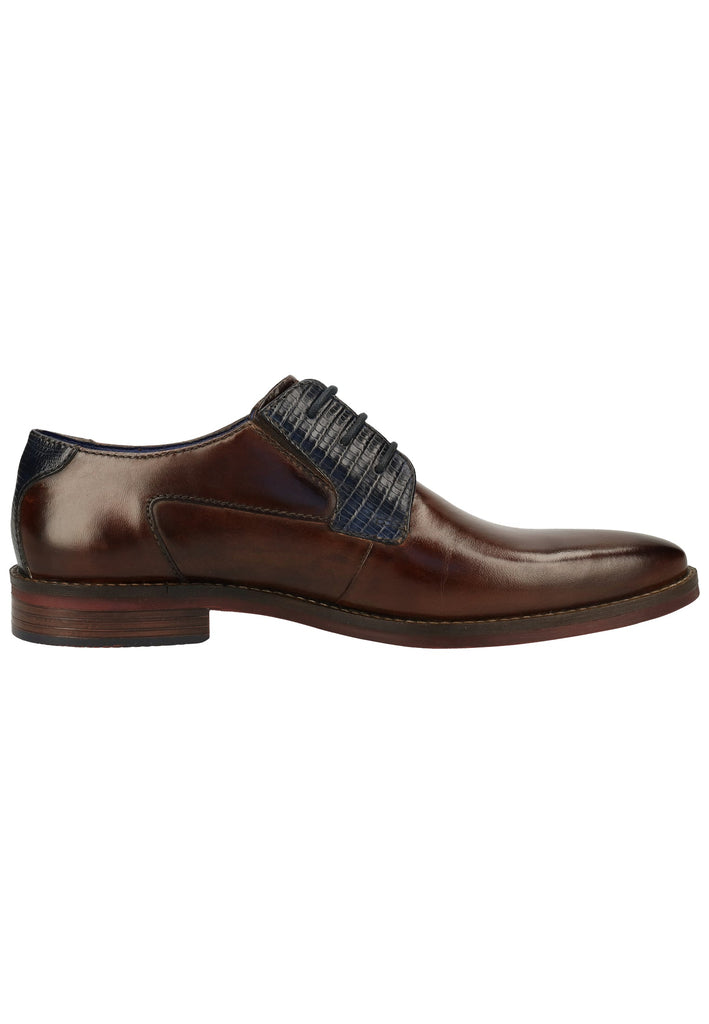 Bugatti Businessschuhe Nubukleder Brown