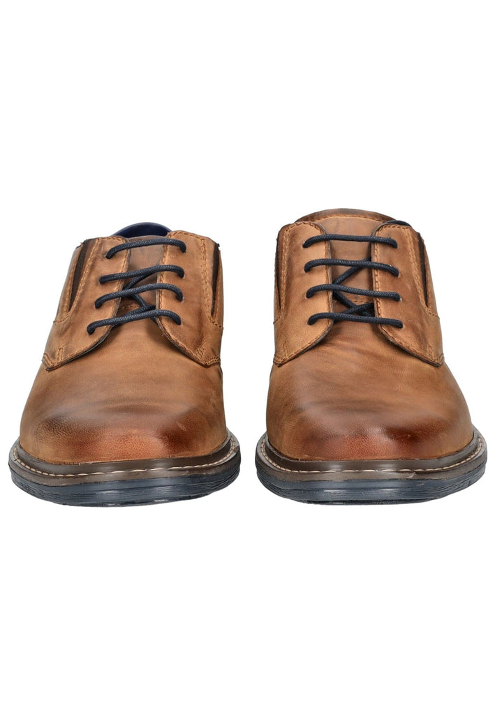 Bugatti Businessschuhe Nubukleder Cognac