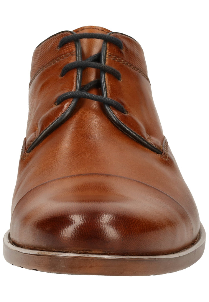 Bugatti Businessschuhe Nubukleder Cognac