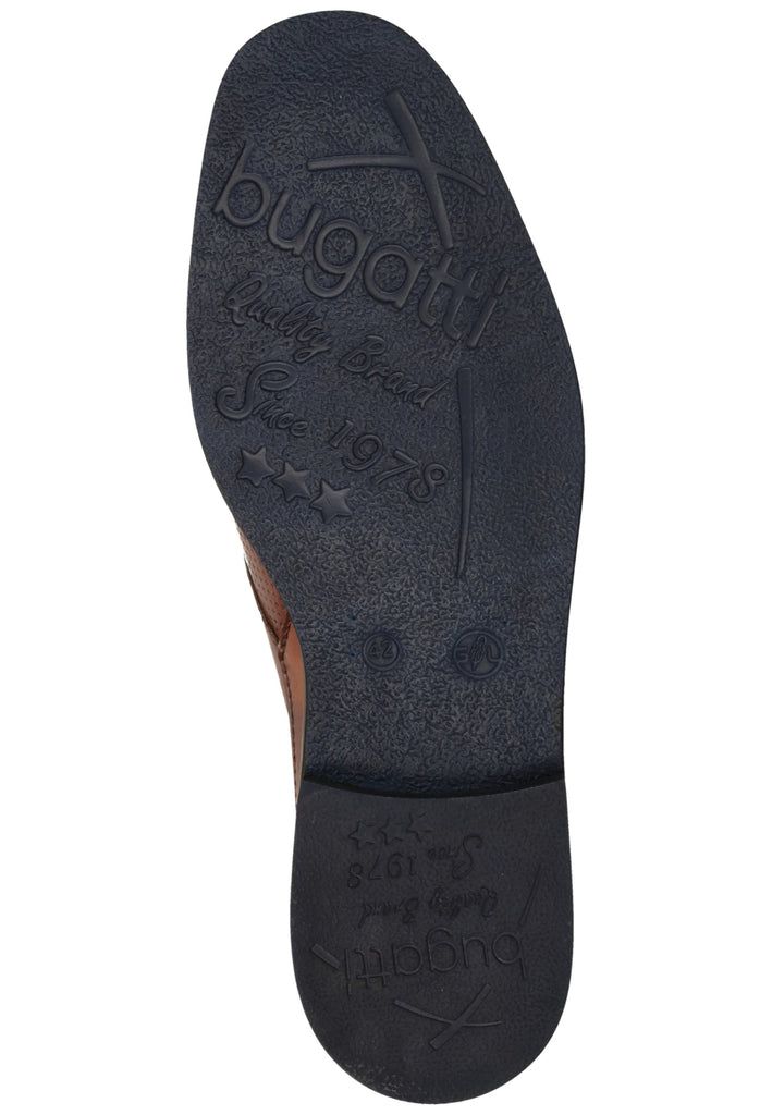 Bugatti Businessschuhe Nubukleder Cognac