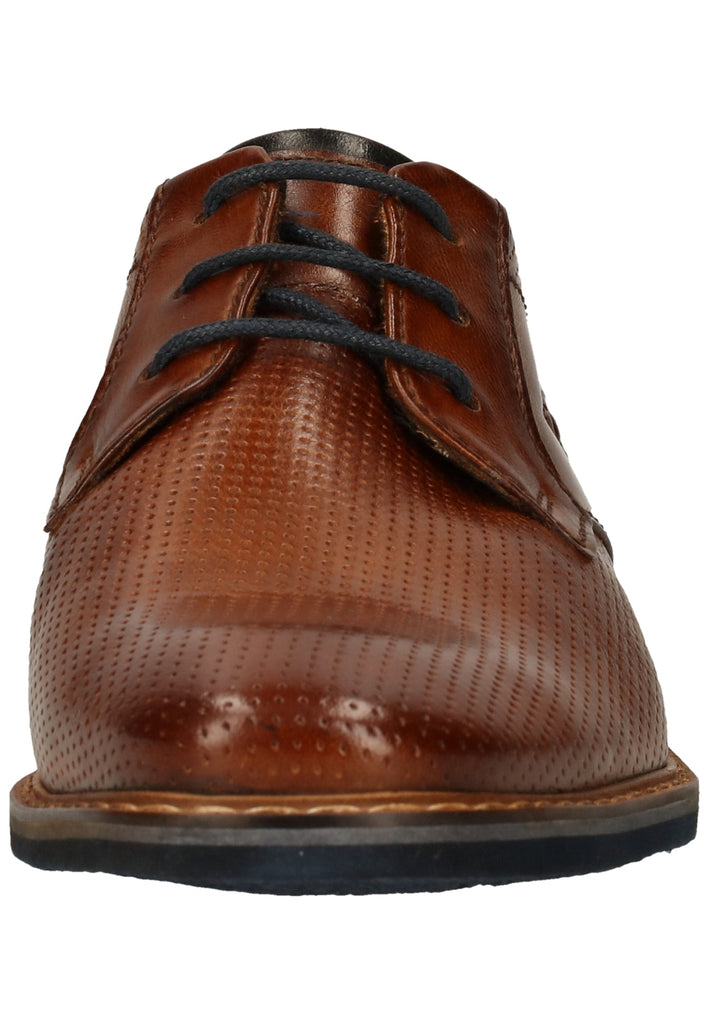Bugatti Businessschuhe Nubukleder Cognac