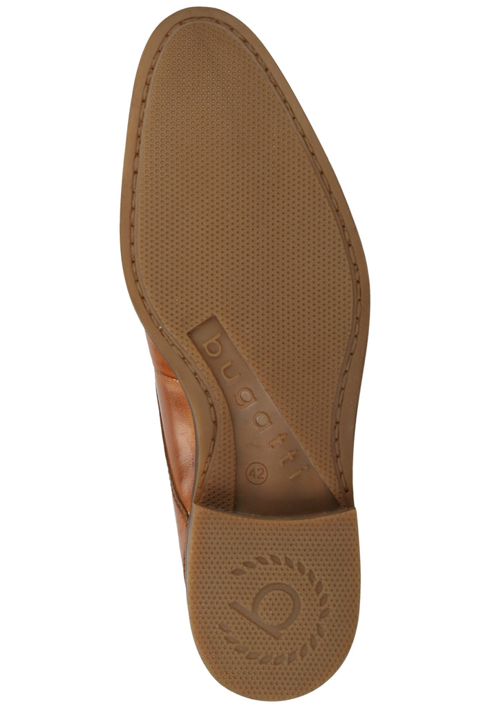 Bugatti Businessschuhe Nubukleder Cognac