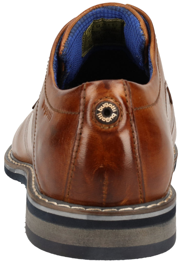 Bugatti Businessschuhe Nubukleder Cognac