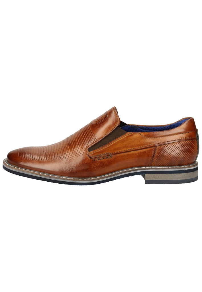 Bugatti Businessschuhe Nubukleder Cognac