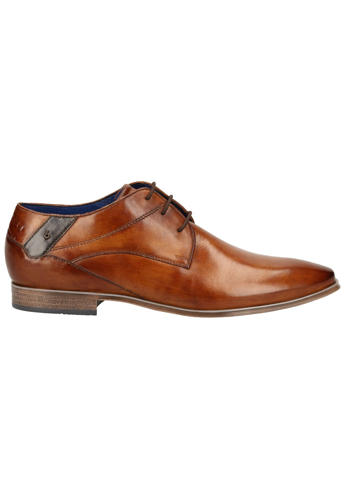 Bugatti Businessschuhe Nubukleder Cognac