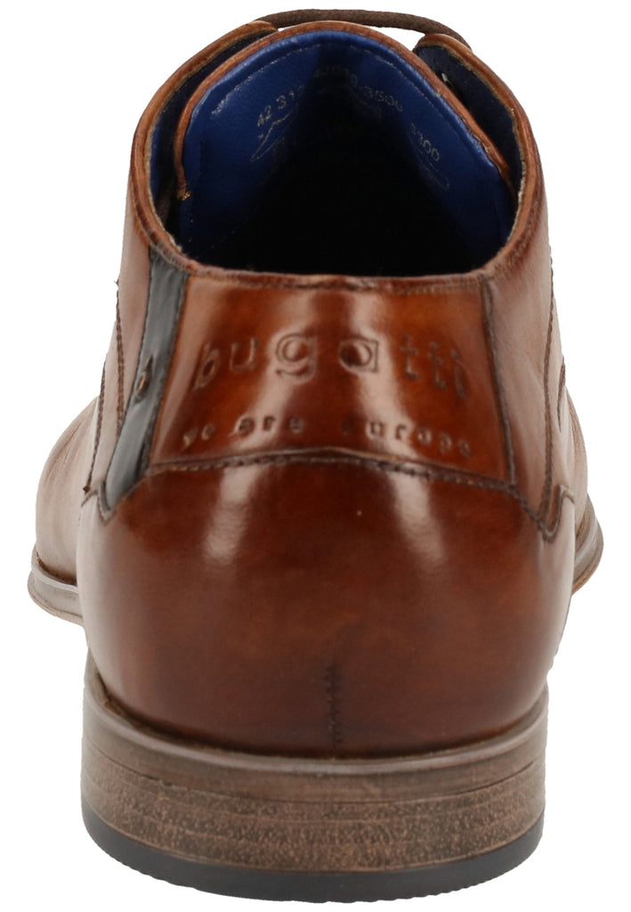 Bugatti Businessschuhe Nubukleder Cognac