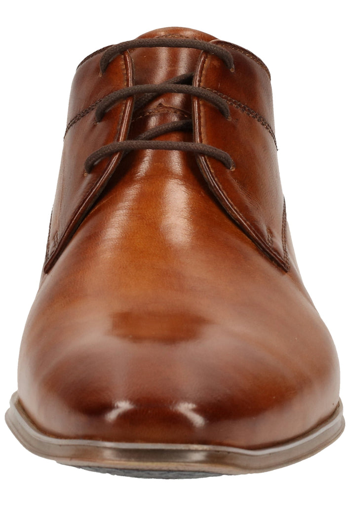 Bugatti Businessschuhe Nubukleder Cognac