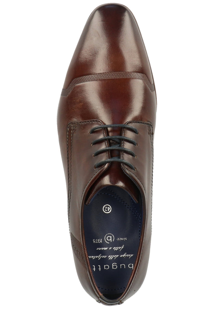 Bugatti Businessschuhe Nubukleder Dark Brown
