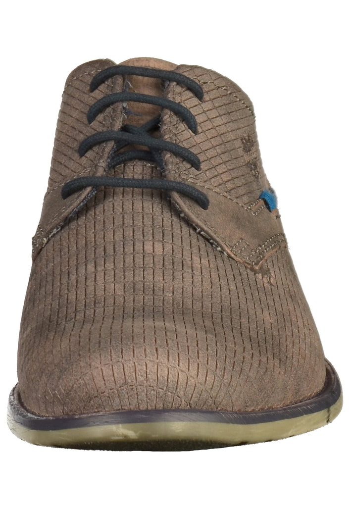 Bugatti Businessschuhe Nubukleder Dunkelgrau