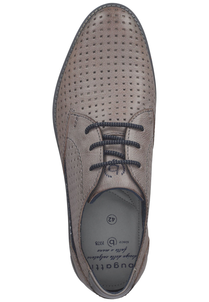 Bugatti Businessschuhe Nubukleder Grau