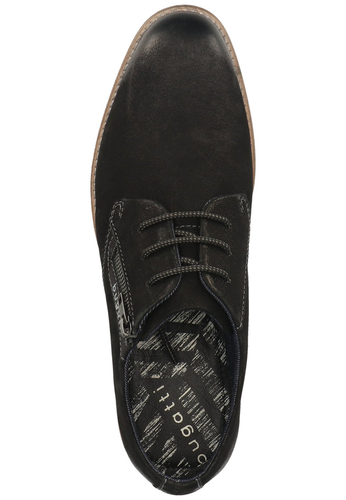 Bugatti Businessschuhe Nubukleder Schwarz