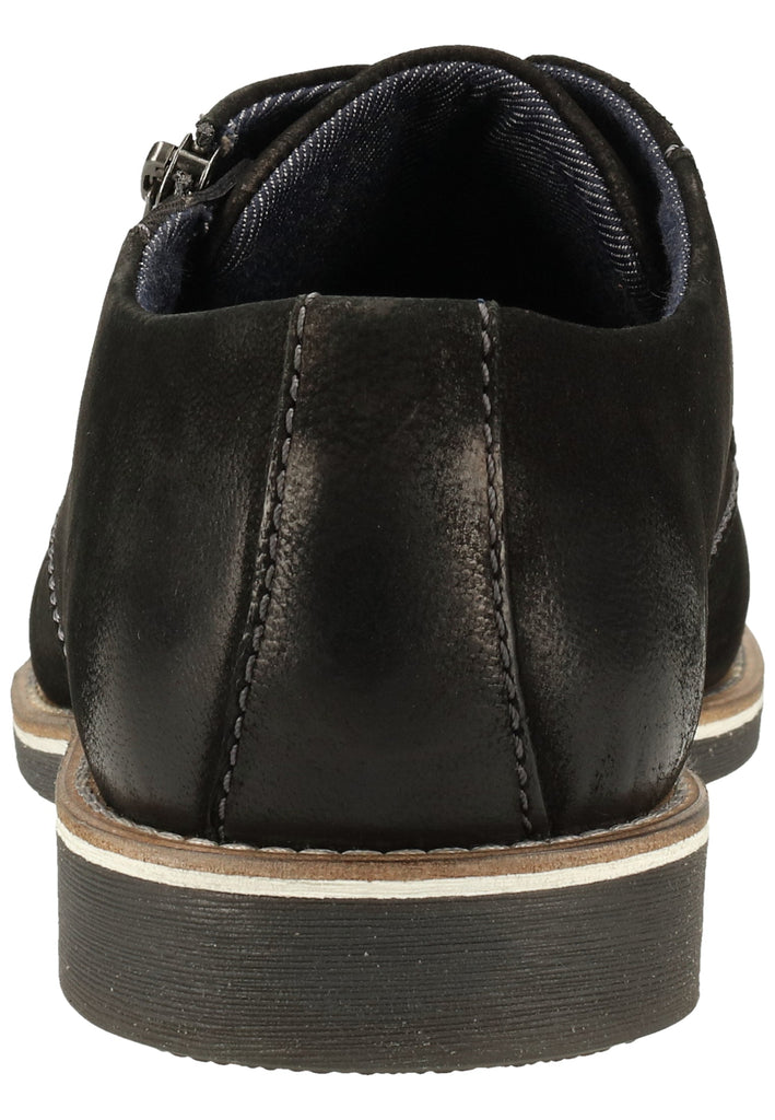 Bugatti Businessschuhe Nubukleder Schwarz