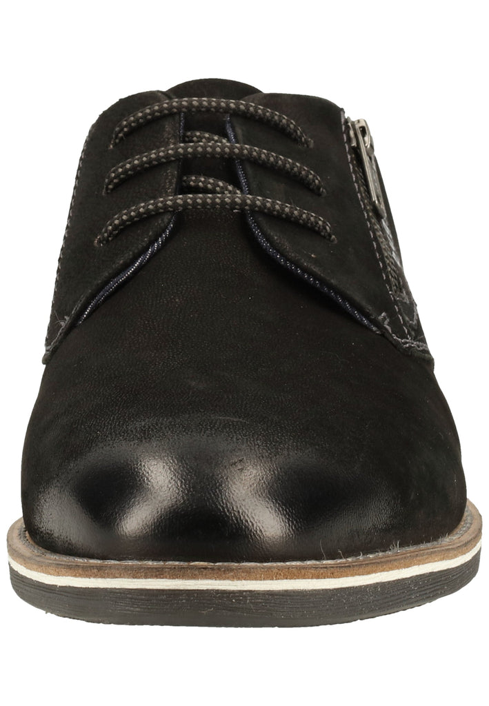 Bugatti Businessschuhe Nubukleder Schwarz