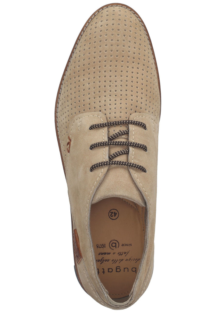 Bugatti Businessschuhe Veloursleder Beige