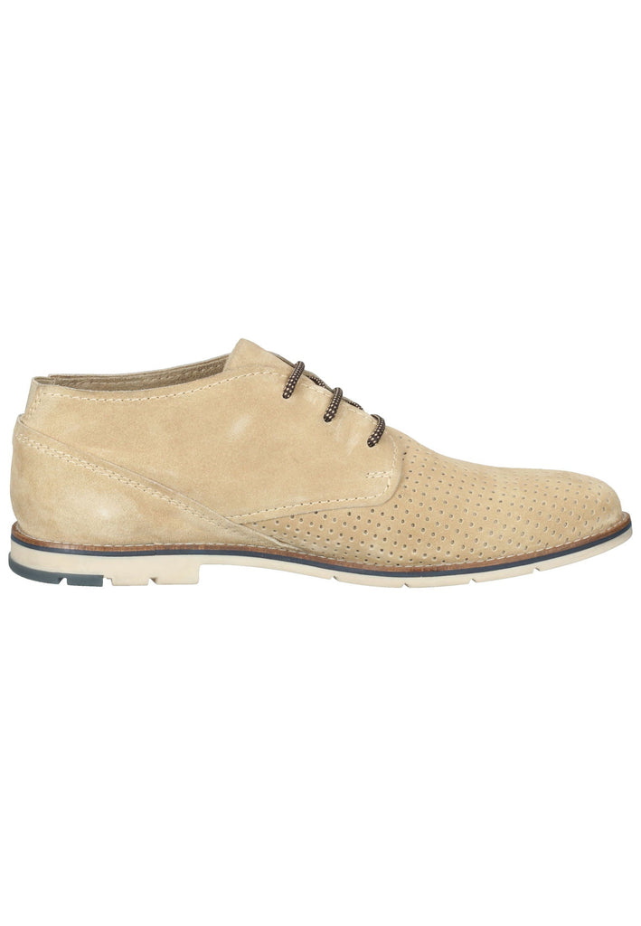 Bugatti Businessschuhe Veloursleder Beige