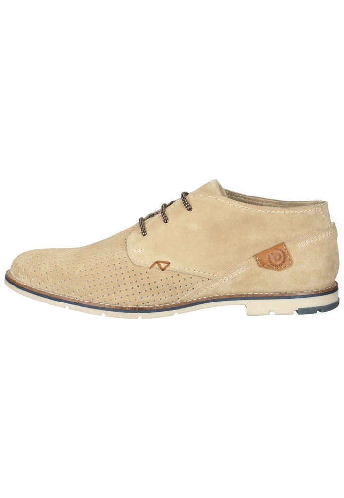 Bugatti Businessschuhe Veloursleder Beige